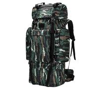 Kabxhueo Grand Sac à Dos Militaire 120L Sac à Dos de Randonnée Etanche avec Housse de Pluie Adultes Molle Sac pour Homme Femme Voyage Camping Chasse Alpinisme Trekking Sport Plein air,Style 1