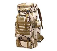 Kabxhueo Grand sac a dos randonnee homme femme, 80L etanche sac a dos militaire armée, sac de survie complet catastrophe 72h, sacs et sac à dos de randonnée pour voyage peche sports et plein air