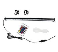 Kabxhueo Lampe Bulle Aquarium Submersible, 5050 LED Éclairage Aquarium Lampe avec Télécommande Lumière Bulle d'air étanche Auto Changement de Couleur Éclairage Décoration,European regulations,52cm