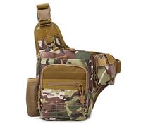 Kabxhueo Sac à Bandoulière Étanche, Sac de Poitrine Tactique Homme, Sling Épaule Cross Body Bag, Imperméable Léger Sac de Poitrine Sac à Dos à Bandoulière pour Voyage Sports de Plein Air,Aeu