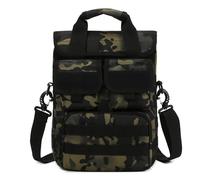 Kabxhueo Sac à Bandoulière Tactique Sac à Dos Militaire Sac à Main Homme Sac Sacoche Multifonction Petit Sac à Outils Sac d'Epaule Imperméable pour Randonnée Camping Voyage Chasse,Dark Night