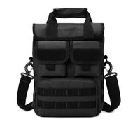 Kabxhueo Sac à Bandoulière Tactique Sac à Dos Militaire Sac à Main Homme Sac Sacoche Multifonction Petit Sac à Outils Sac d'Epaule Imperméable pour Randonnée Camping Voyage Chasse,Noir