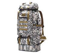 Kabxhueo Sac a Dos de Randonnée 100L pour Homme et Femme, Sacs et Sac à Dos Tactique Militaire Sac Survie Sac Tactile Sac de Imperméable Camouflage pour Randonnee Voyage Chasse Trekking