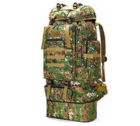 Kabxhueo Sac à Dos de Randonnée 100L pour Homme et Femme, Tactique Militaire Survie Imperméable Camouflage pour Randonnee Voyage Chasse Trekking