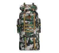 Kabxhueo Sac à Dos de Randonnée 100L pour Homme et Femme, Tactique Militaire, Survie, Imperméable Camouflage pour Randonnée, Voyage, Chasse, Trekking