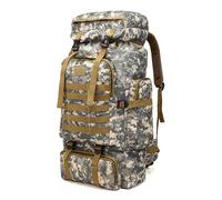 Kabxhueo Sac à dos de randonnée homme 60L-80L sac à dos militaire tactique étanche sac à dos de survie MOLLE grand sac a dos randonnee voyage pour l'escalade, le camping, le chasse,Urban Camouflage