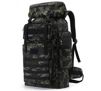 Kabxhueo Sac à Dos Militaire 80L Sac à Dos Randonnée rand Volume Sac Tactique Voyage Multifonction Homme Femme Imperméable Sac à Dos Trekking pour Randonnée Camping Pêche Chasse Escalade,ADU
