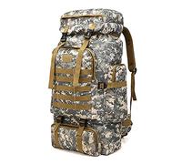 Kabxhueo Sac a Dos Militaire de Randonnée 80L Sac à Dos Randonnee pour Homme Sac a Dos Armee Tactique Grande Capacité étanche Sacs Sac de Survie pour Voyage Camping Chasse Trekking Alpinisme,Gris