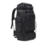 Kabxhueo Sac a Dos Militaire de Randonnée 80L Sac à Dos Randonnee pour Homme Sac a Dos Armee Tactique Grande Capacité étanche Sacs Sac de Survie pour Voyage Camping Chasse Trekking Alpinisme,Noir
