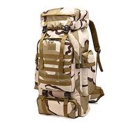 Kabxhueo Sac a Dos Militaire de Randonnée 80L Sac à Dos Randonnee pour Homme Sac a Dos Armee Tactique Grande Capacité étanche Sacs Sac de Survie pour Voyage Camping Chasse Trekking Alpinisme,Plateau