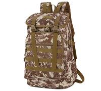 Kabxhueo Sac à Dos Randonnée 40L pour Homme Femme Imperméable Sac à Dos Militaire de Grand Volume Sac Tactique Voyage Multifonction Sac a Dos de Randonnee pour Trekking, Camping, Pêche,Desert