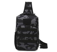 Kabxhueo Sac de Poitrine Homme Tactique Sacoche Bandoulière Molle Militaire Sac Bandoulière étanche à l'eau Anti-Vol Sacs à Dos Porté Travers pour Voyage Randonnée Camping Cyclisme Sport,Scorpio