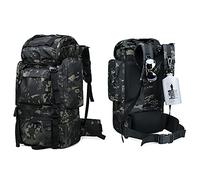 Kabxhueo Sac de Survie Complet 70L/100L Sac à Dos Militaire Tactique Sac à Dos de Randonnée avec Habillage Pluie Sac a Dos Trekking Homme Femme pour Randonnee/Camping/Voyages Sac à Dos,100L