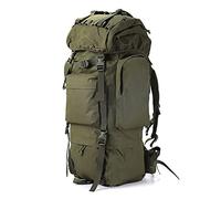 Kabxhueo Sacs et Sac à Dos de randonnée 100L Sac a Dos Tactique Militaire Sac à Dos Randonnee imperméable Grand Sac Survie Complet Camouflage pour Homme Voyage Chasse Trekking Camping Peche,Vert