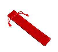 KACCDE 1 petite trousse à crayons pour protéger les cadeaux, les stylos, les stylos, les supports à une seule manche avec cordon de serrage, sac de rangement pour outils d'écriture, Rouge, Beauté de