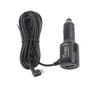 KACCDE Adaptateur USB de charge de voiture avec câble coudé de type C de 3,4 m pour Dashcam, smartphone, tablettes, protections d'entrée 12 V 24 V, adaptateur de charge pour caméra embarquée