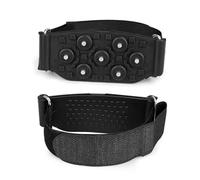 KACCDE Appareils de traction compacts adaptés aux voyages avec 7 dents antidérapantes pour marcher en toute sécurité sur les sentiers enneigés, utilisation en randonnée, crampons à chaussures