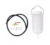 KACCDE Auxiliaries Récipient à essence de 1 l facile à installer avec crochet de chaîne 1000 ml Réserve de carburant avec robinet et tuyau pour motos