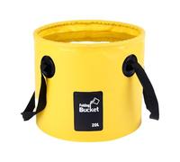KACCDE Bassins de pêche en PVC Sac de pêche avec poignée Sac de pêche pliable pour barils de pêche, Jaune 20 l