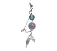 KACCDE Breloque en forme de queue de sirène faite à la main - Pour téléphone - Bijoux en forme de queue de poisson - Couleurs assorties - Pour femme