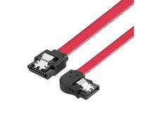 KACCDE Câble de données SATA3.0 haute vitesse avec mécanisme de verrouillage sécurisé - Design coudé pour une installation compacte et un verrouillage incliné