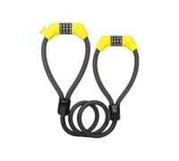 KACCDE Cadenas antivol à combinaison pour vélos à combinaison légère à double tête avec mot de passe pour vélo sans clé