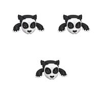 KACCDE Creative Panda avec expression amusante Porte-gobelet à thé décoratif pour café et thé aux yeux ouverts Décoration de bureau Accessoires de maison