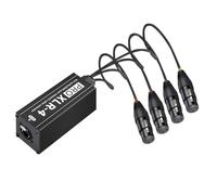 KACCDE Distances XLR Auditif sur Cat5 Convertisseur Durabilité Boîtier en Métal pour Répartiteur XLR Fiable
