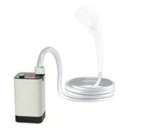 KACCDE Douche de voyage compacte avec 80 minutes d'utilisation continue et ventilateur de douche fin