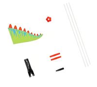 KACCDE Drapeau coloré pour vélo d'enfant - Hauteur : 1,5 m - En polyester - Améliore la visibilité et ajoute du style à la queue d'archosaure
