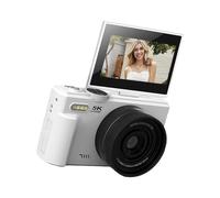 KACCDE Écran rotatif à 180 degrés - Caméra vidéo 5K - Résolution 75 MP - Zoom numérique 18x - Transfert de photographie - Appareil photo numérique