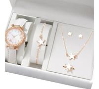 KACCDE Élégant coffret cadeau montre pratique avec bijoux en alliage accessoires tendance pour tous les styles et occasions, Five pointed star st, Comme décrit, Comme décrit.