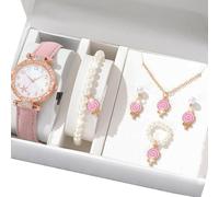 KACCDE Élégant coffret cadeau montre pratique avec bijoux en alliage accessoires tendance pour tous les styles et occasions, Lollipop, Comme décrit, Comme décrit.