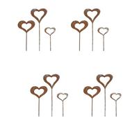 KACCDE Ensemble de piquets décoratifs en métal imperméables pour intérieur ou extérieur