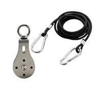 KACCDE Ensemble de poulie d'exercice professionnel avec corde renforcée de 2 m pour équipement d'entraînement, machine de gym, roue robuste rainurée en U