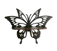 KACCDE Étagère murale en bois et cristal avec découpe papillon pour décoration de la maison