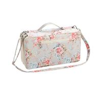 KACCDE Grand étui de transport pour marqueurs, 120 emplacements, sac de rangement avec bandoulière pour pinceaux, stylos, fournitures artistiques, trousse à crayons, Laiteux