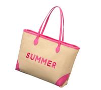 KACCDE Grand sac de plage tissé avec motif brodé, sac à main de vacances, sac à main avec poignée supérieure pour natation, voyage, salle de sport, a, One Size