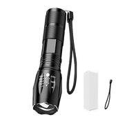 KACCDE Lampe de poche étanche à LED avec zooms pour camping, randonnée, vélo, petites torches LED
