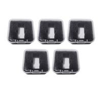 KACCDE Lot de 5/10 étuis transparents pour phonographe, boîte de rangement pour tête de phonographe, support d'aiguilles, lecteur de disques