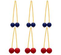 KACCDE Lot de 6 bolas à lancer d'échelle de type lourd pour le jardin, les fêtes sur la plage et le hayon pour le divertissement familial