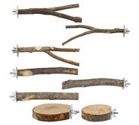 KACCDE Lot de 8 perchoirs pour perroquets, jouets de gymnastique, escalade, escalade, échelle, balançoire