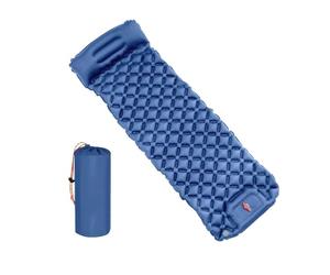 KACCDE Matelas de voyage pliable pour l'extérieur - Matelas gonflable de camping avec oreillers - Poids léger - Coussin de sommeil durable avec oreillers