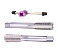 KACCDE Outil de taraudage de manivelle de vélo en acier rapide à gauche et à droite pour filetage à pédale de pédale, outil de taraudage pour trou de vis