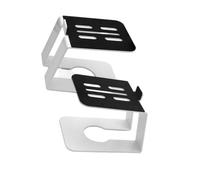 KACCDE Paire de supports de bureau pour unités de 7,6 à 10,2 cm, ensemble de supports inclinés en métal pour installation de bureau, studio à domicile et station de travail à droite