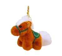 KACCDE Porte-clés en forme de cheval en peluche doux à suspendre pour voyage ou vie quotidienne pour un ami ou un sac à dos - Accessoire à suspendre pour un usage quotidien - Décoration intérieure de