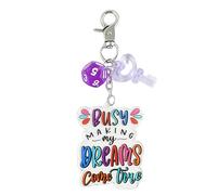 KACCDE Porte-clés polyvalent en forme de lettres de l'alphabet, accessoire de sac pour adultes et étudiants