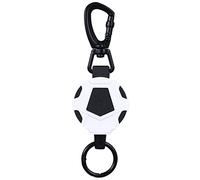 KACCDE Porte-clés rétractable robuste avec clip de ceinture, bobine de badge, porte-badge, support en acier robuste avec ceinture en fil métallique porte-clés avec carte d'identité