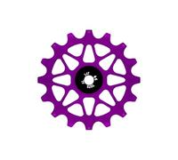 KACCDE Roue de guidage pour vélo de montagne positif et négatif en céramique 10/12/14/16T Guides durables Changement rapide de dérailleurs de vélos poulies
