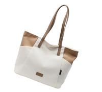 KACCDE Sac à bandoulière pratique en toile pour transporter des sacs à main essentiels de grande capacité pour les femmes urbaines à la mode sac à bandoulière spacieux, blanc, One Size